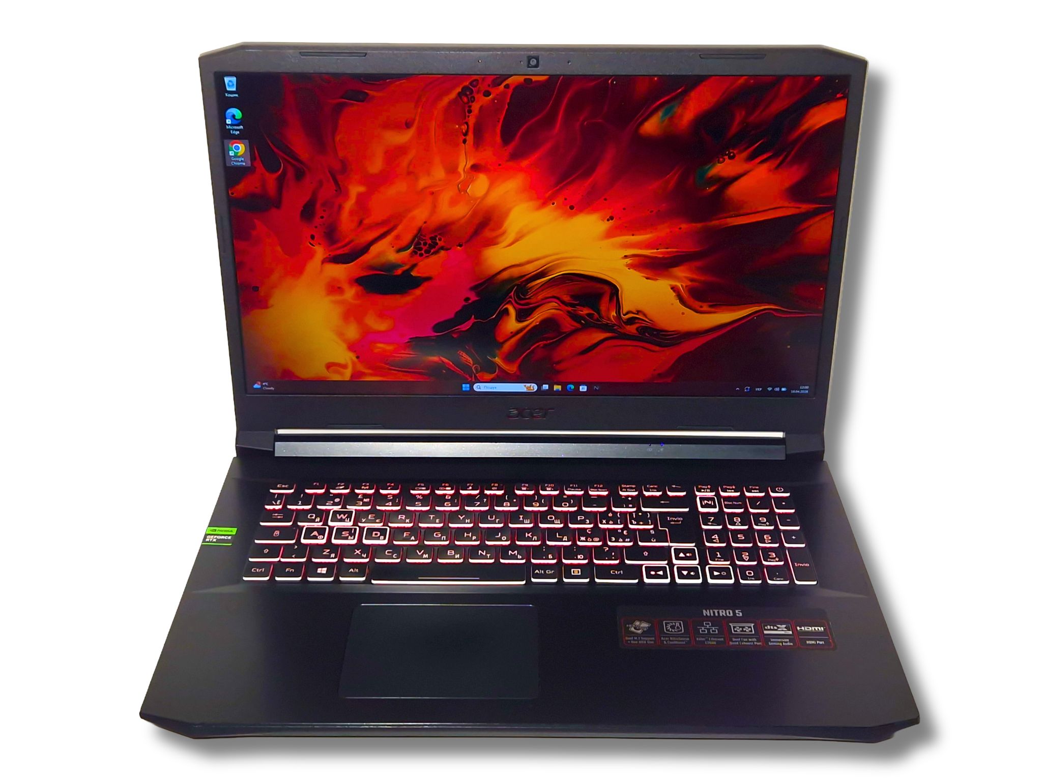 Ігровий ноутбук б/у Acer Nitro 5 AN517-41 17.3" 144Гц Ryzen 7 5800H 16/1Tб SSD RTX 3060 6Гб - фото 6