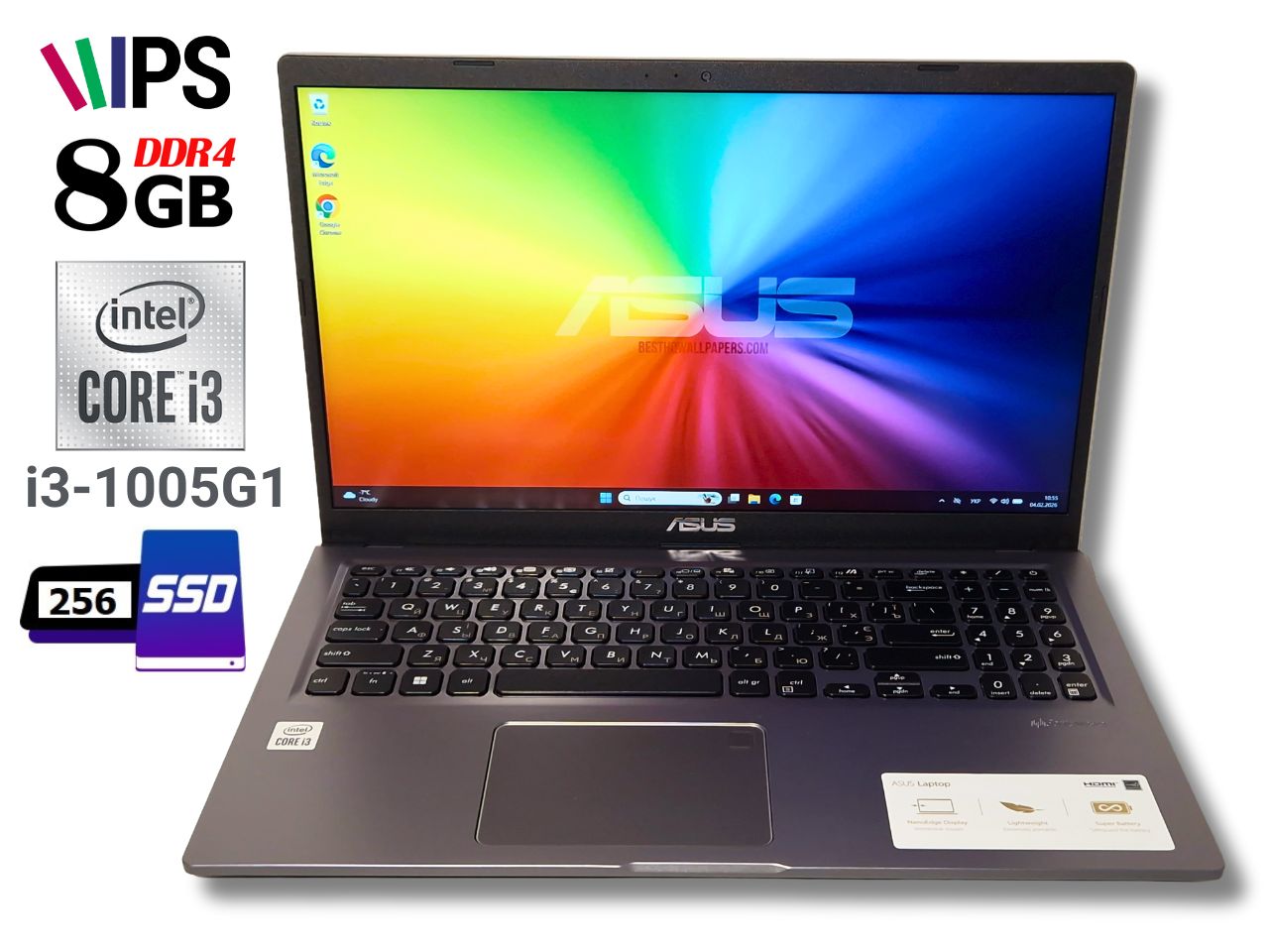 Ноутбук б/у Asus X515JA IPS Core i3-1005G1 4.2ГГц 8/256Гб SSD Стан нового