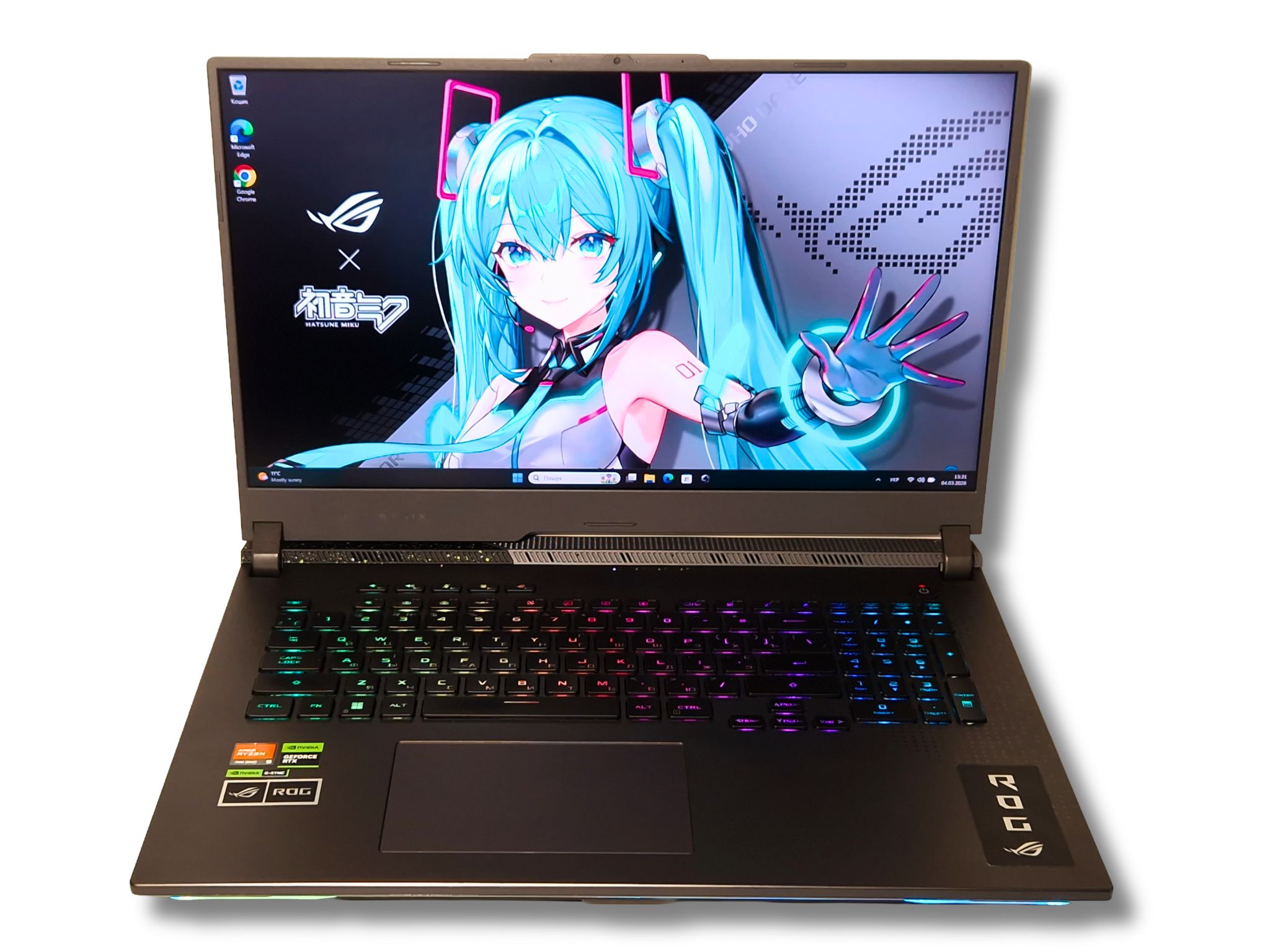 Ігровий ноутбук б/у Asus ROG G17 17.3" 2K 240Hz Ryzen 9 7845HX 16/1Тб RTX 4060 8Гб 140 Вт - фото 6