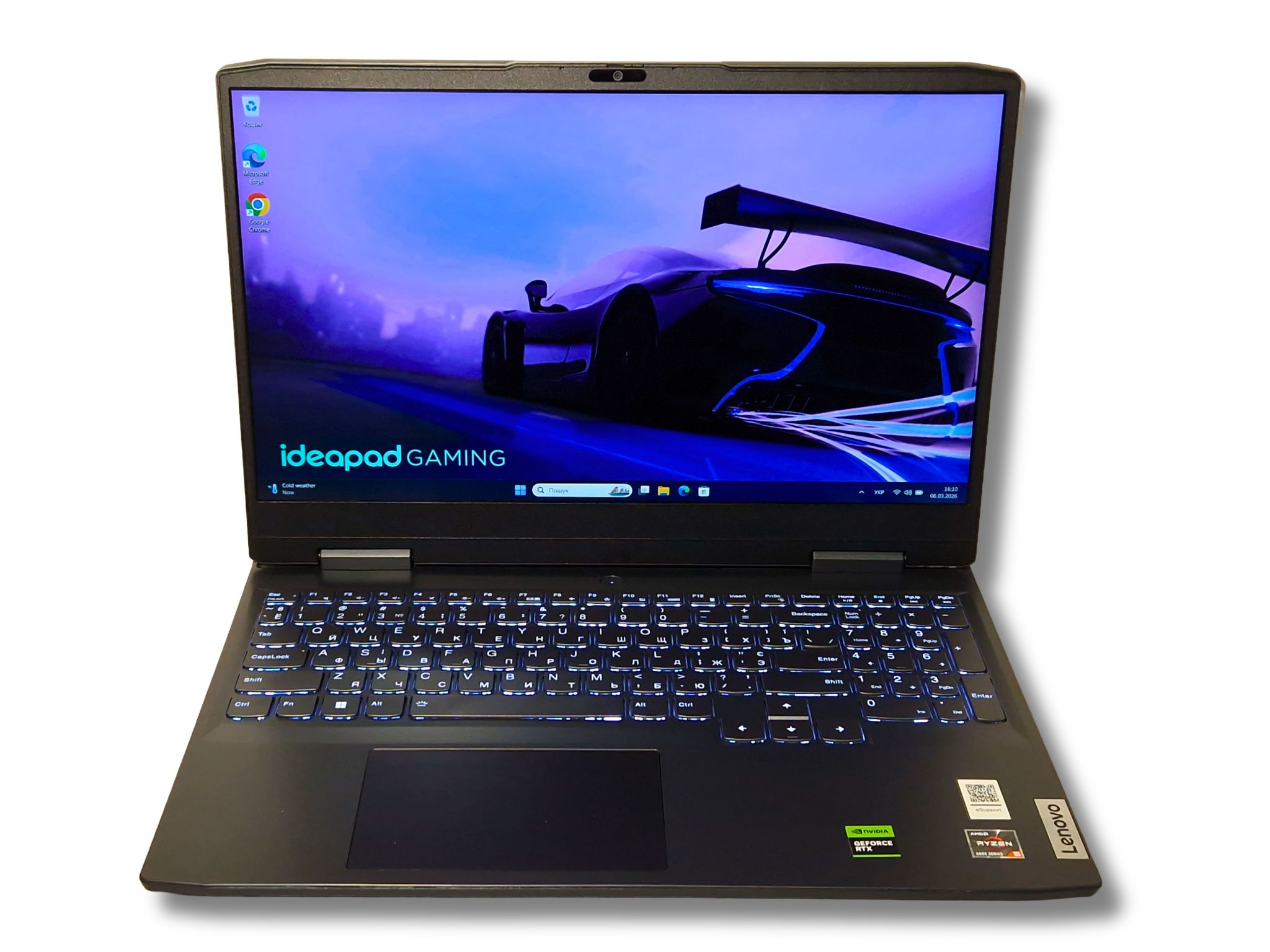 Ігровий ноутбук б/у Lenovo Gaming 3 15.6 IPS 144 Гц Ryzen 5 6600H 16/512 RTX 3050 - фото 6