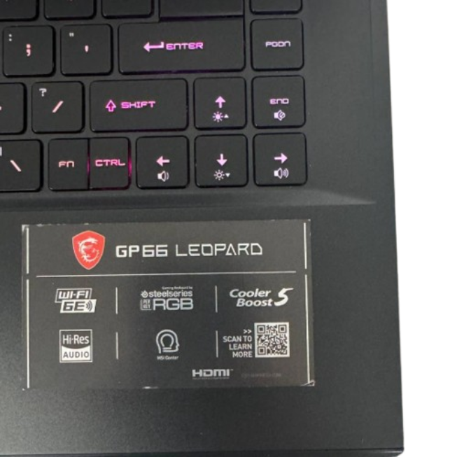 MSI GP66 Leopard 11UH 240Hz SSD1024GB Intel Core i7-11800H RTX 3080 - фото 3