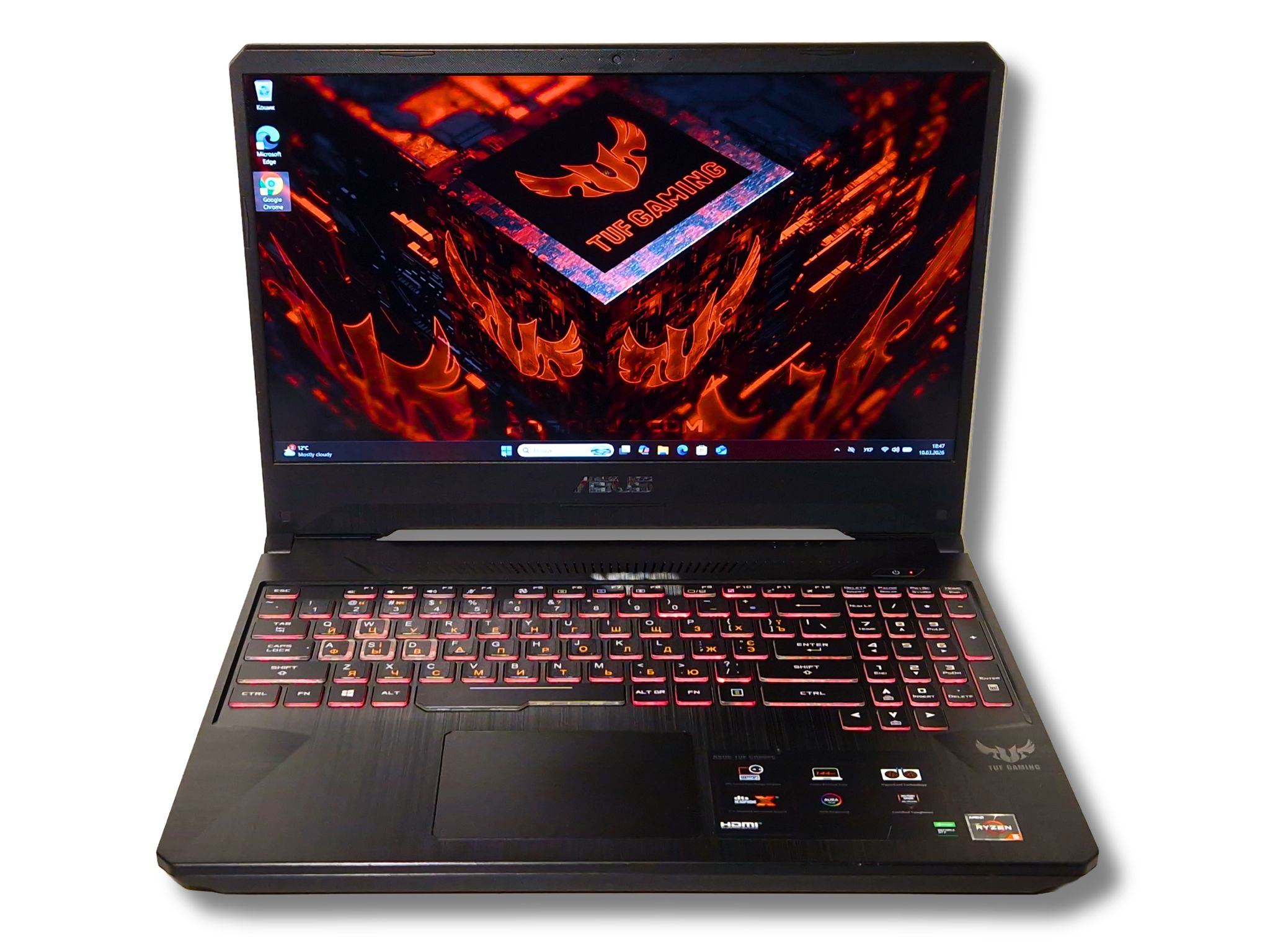 Ігровий ноутбук б/у ASUS TUF FX505DT IPS 144 Гц Ryzen 5 3550H 16/512 GTX 1650 4Гб - фото 6