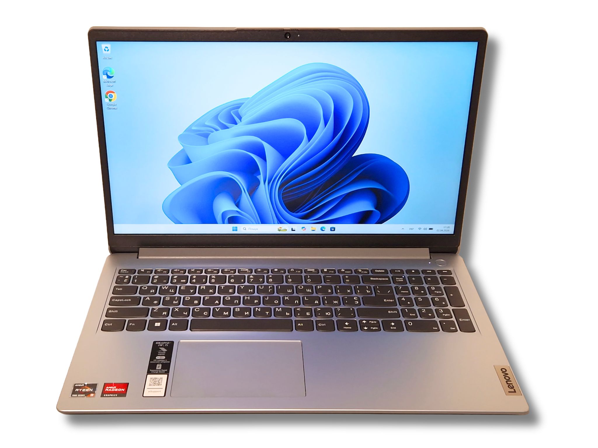 Ноутбук б/у Lenovo Ideapad 1 15AMN7 15.6 IPS Ryzen 3 7320U 4.1ГГц 16/512Гб SSD Стан нового - фото 6