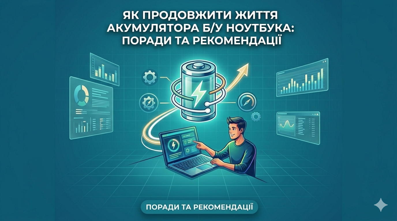 Як продовжити життя акумулятора б/у ноутбука