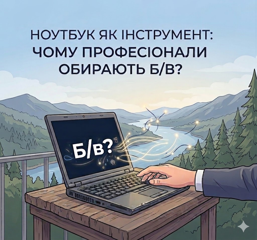 Ноутбук як інструмент свободи: чому професіонали обирають б/в ноутбуки?